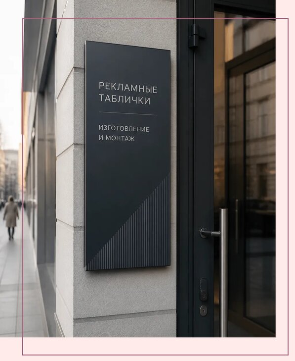 Рекламные таблички в Верхнем Уфалее по цене от 4605 р. | Аванза-Врф